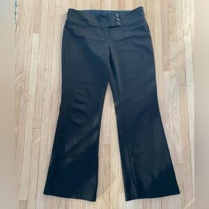 y2k low rise wide waistband flare leg black stretchy pant juniors 9